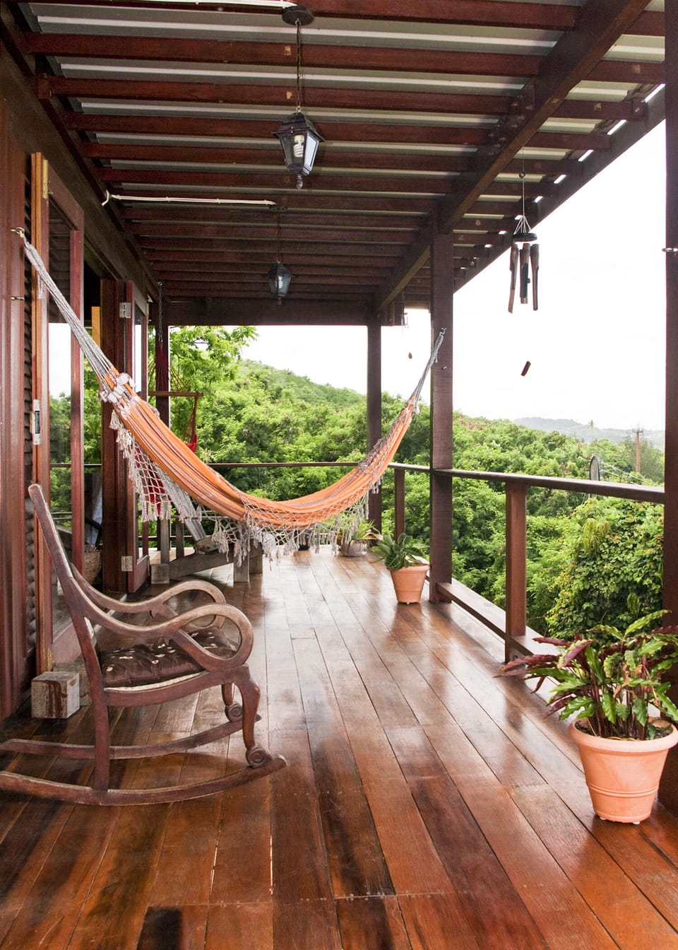 Downstairs deck