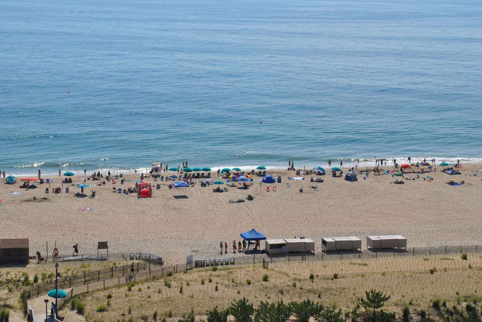 Seacolony's Private beach with private security.
