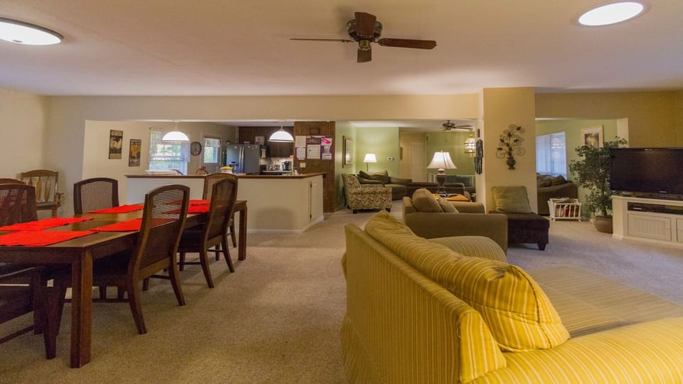 View of main floor from opposite end of room.