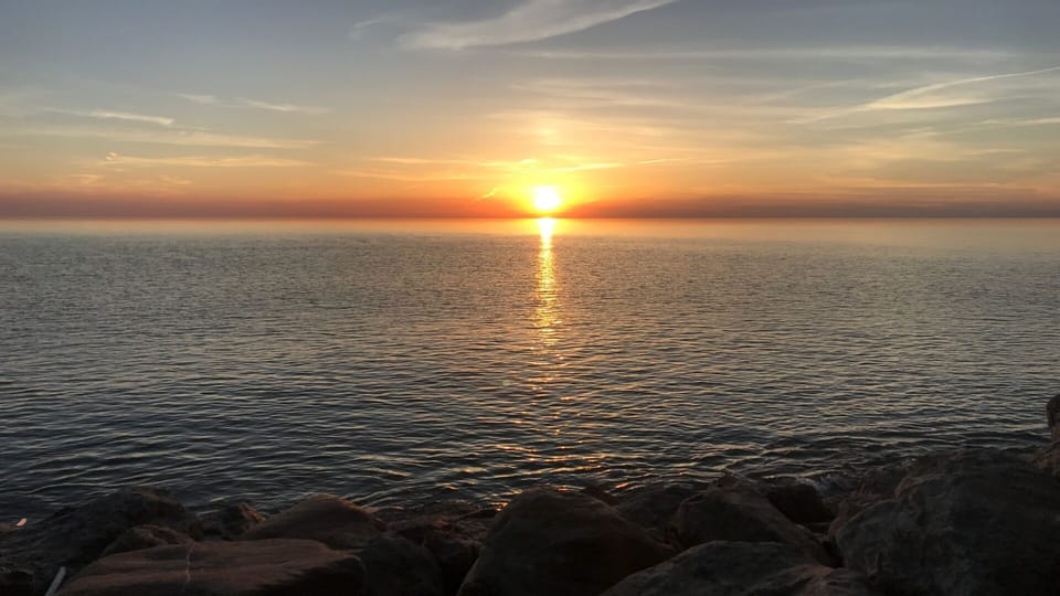 Sunset on the lake.