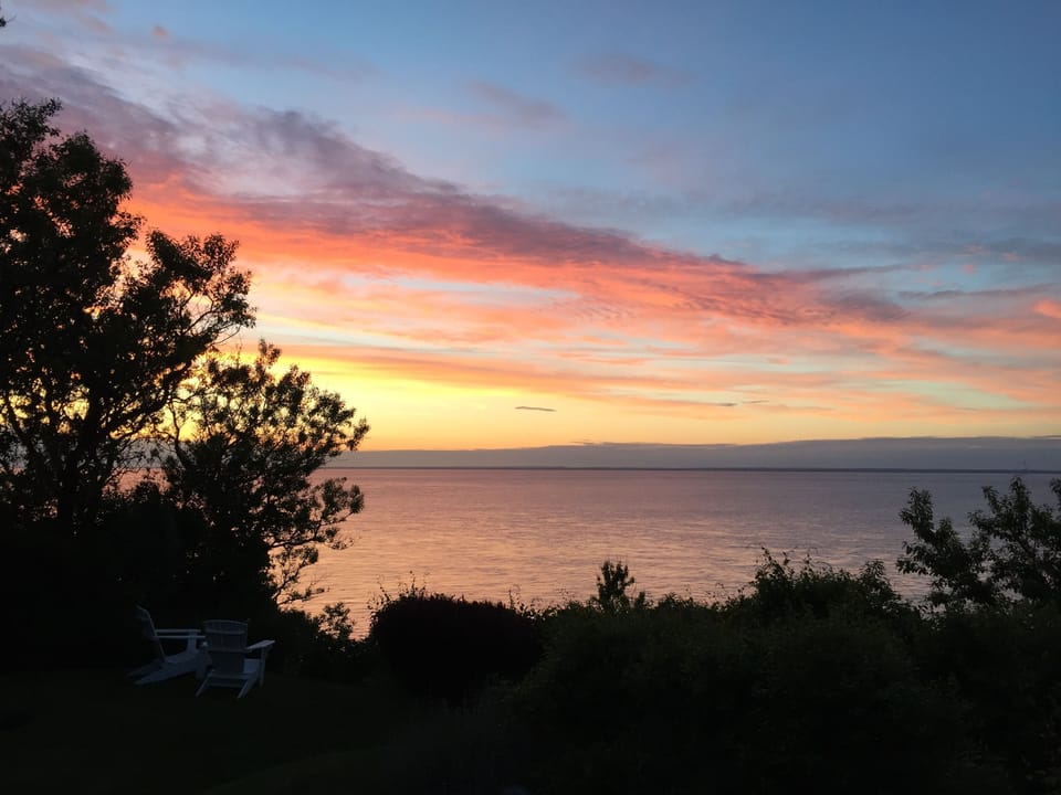Backyard sunsets