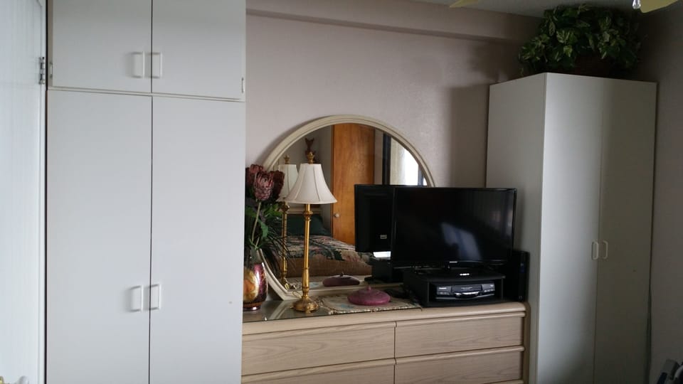 Flat Screen Smart TV in Master Bedroom.