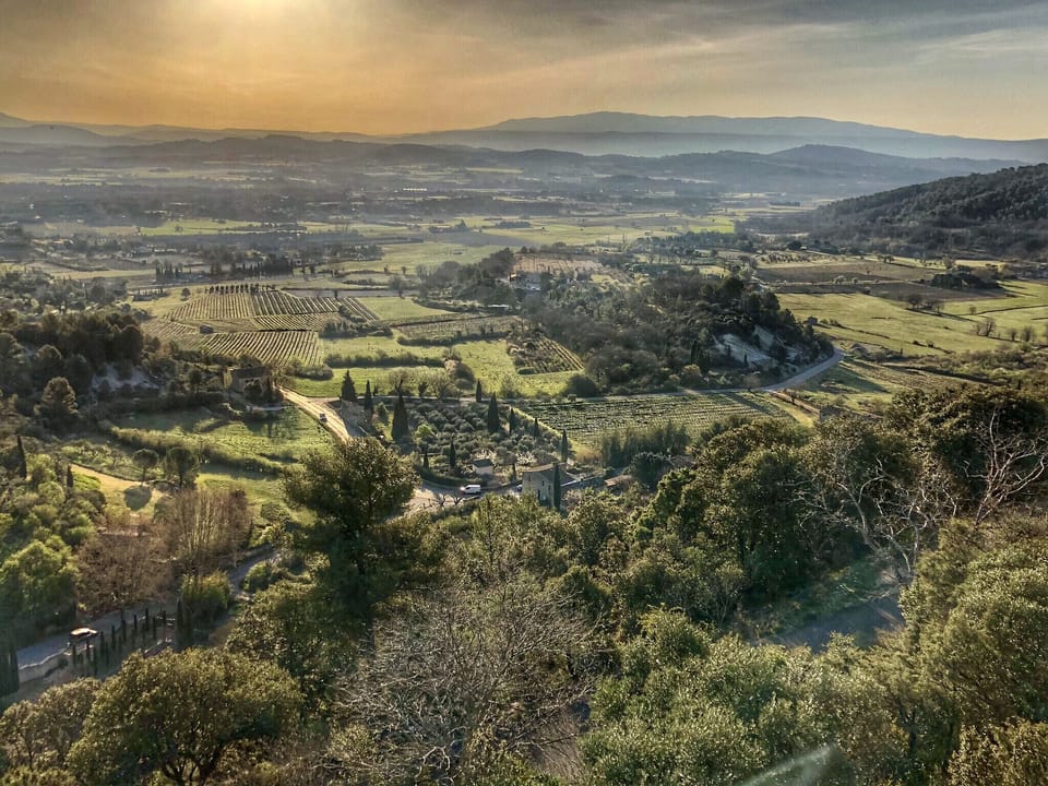 Luberon valley at sunrise