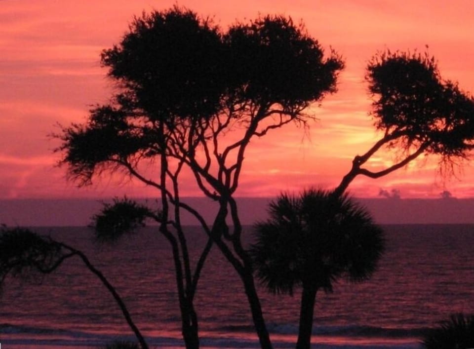 Incredible sunrise from villa balcony