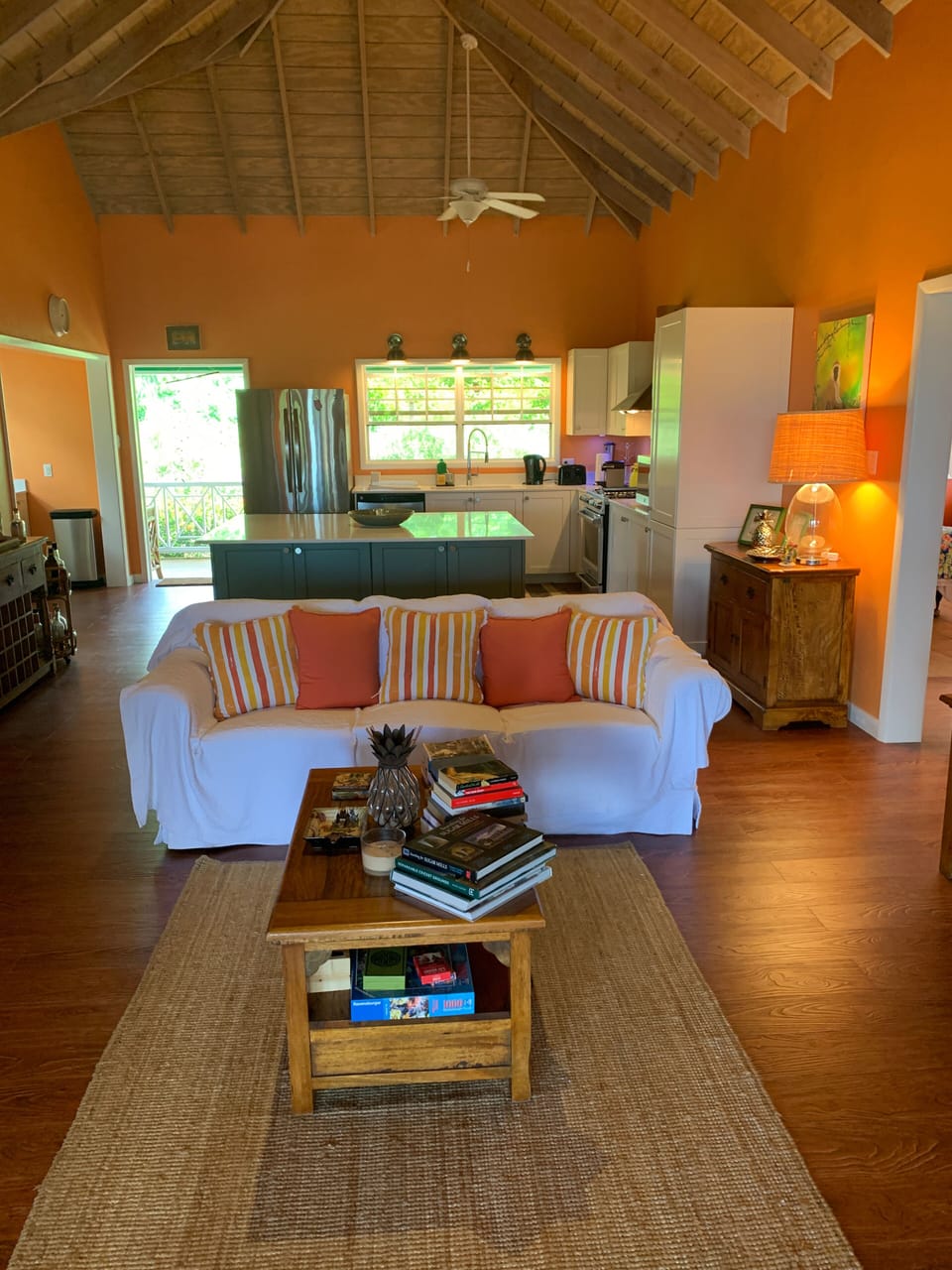 The Great Room and kitchen
