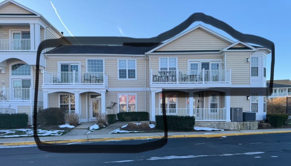Exterior view. Second story panoramic views of the Bay
