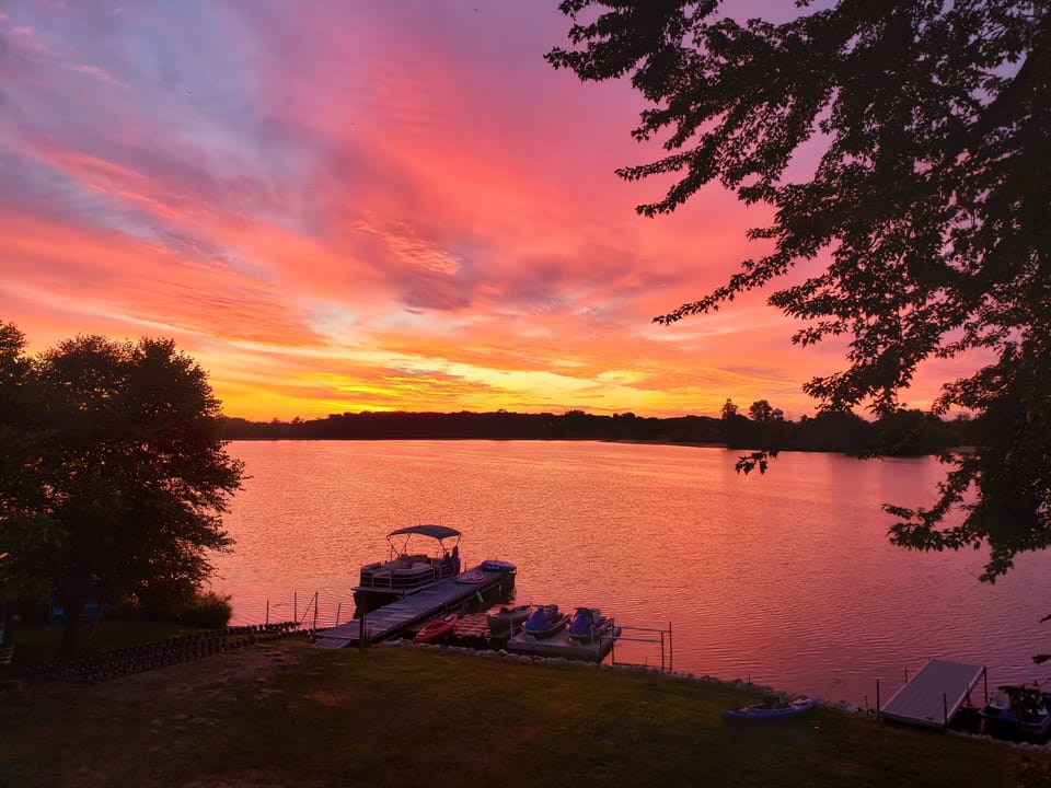 Sun rise from deck