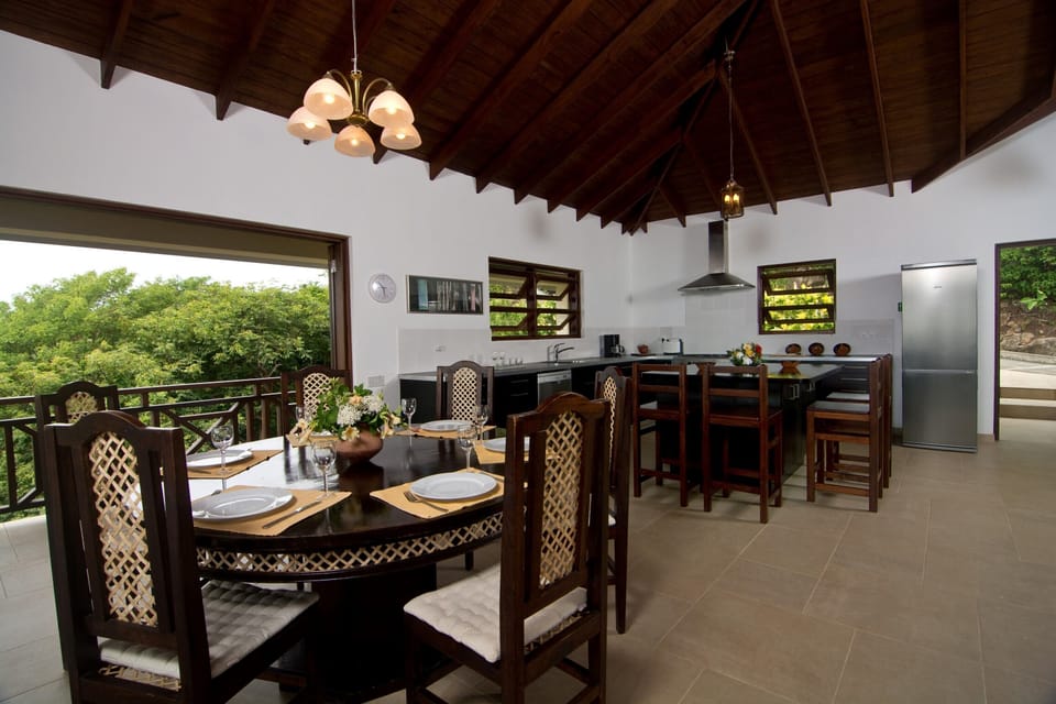 upper floor living area with view to kitchen area