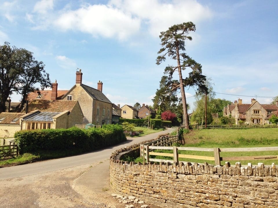 View of the village from the church