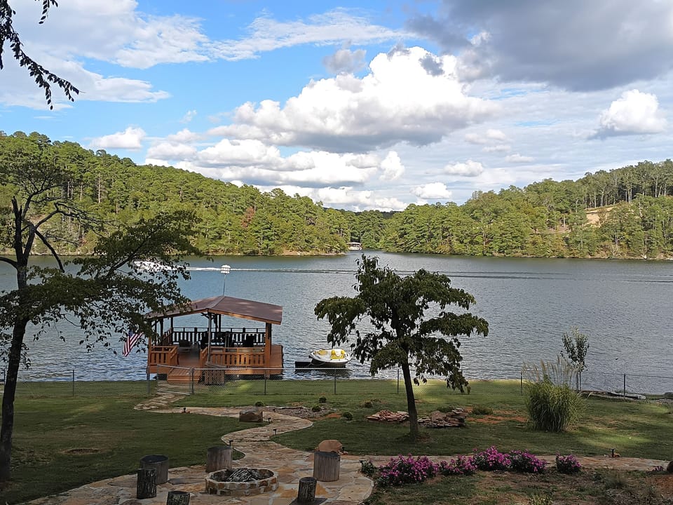 Lakeview and boat dock