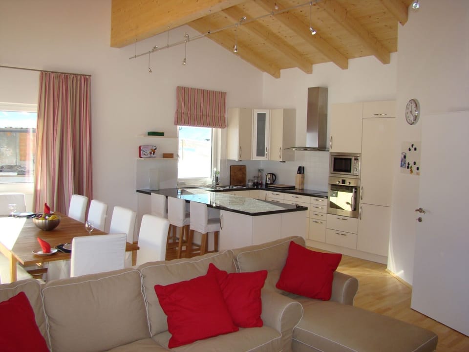 Living room and kitchen