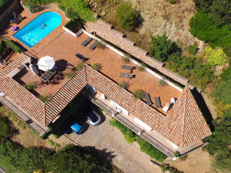 incredible roof terrace with pool, dining area and unbelievable views