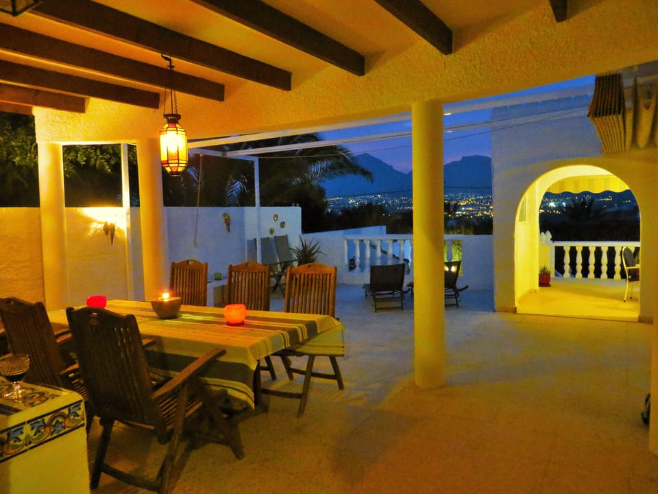 Barbecue area with beautiful view to the mountains
