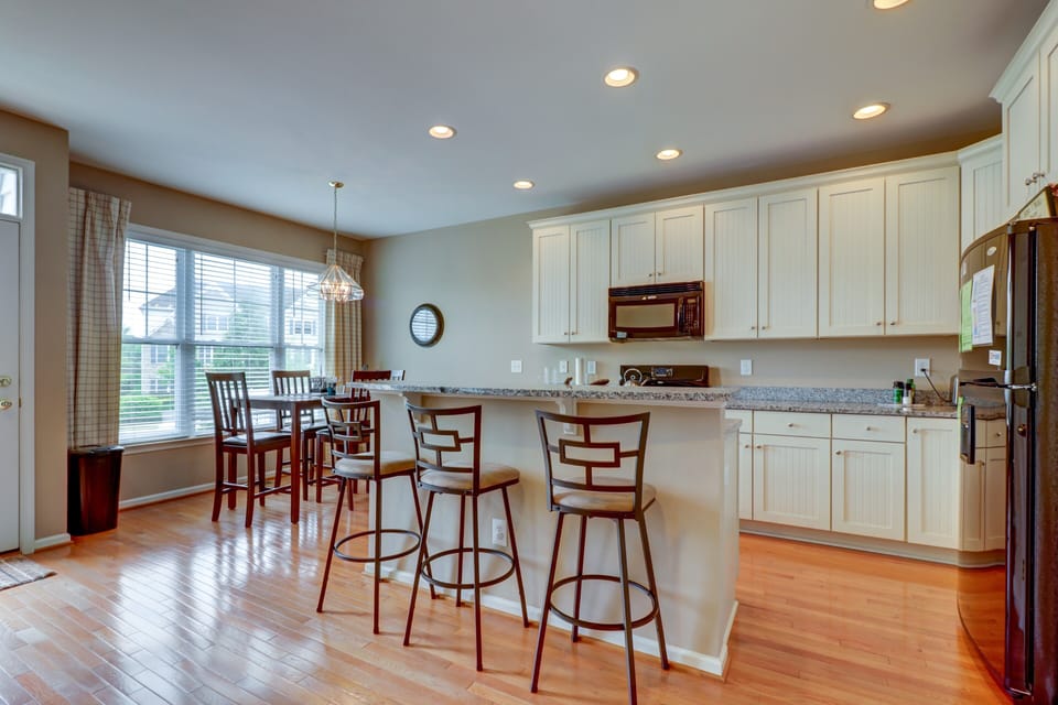 Main Level Kitchen- Completely stocked for home cooked meals