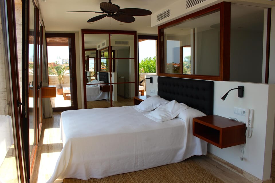 Master includes his and hers bathrooms, closets and 2 private terraces