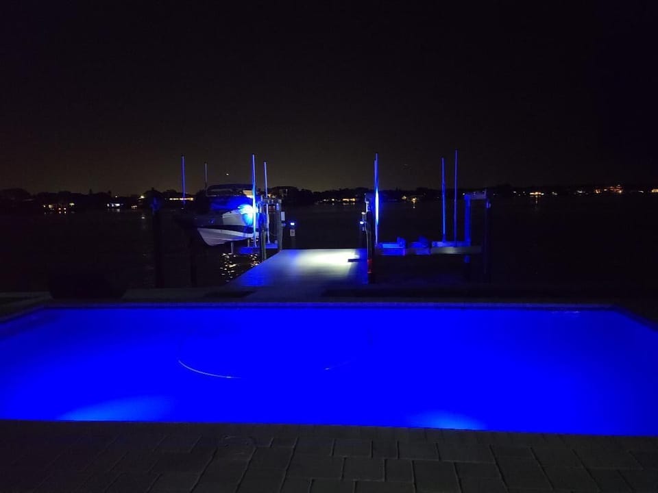 backyard at night 