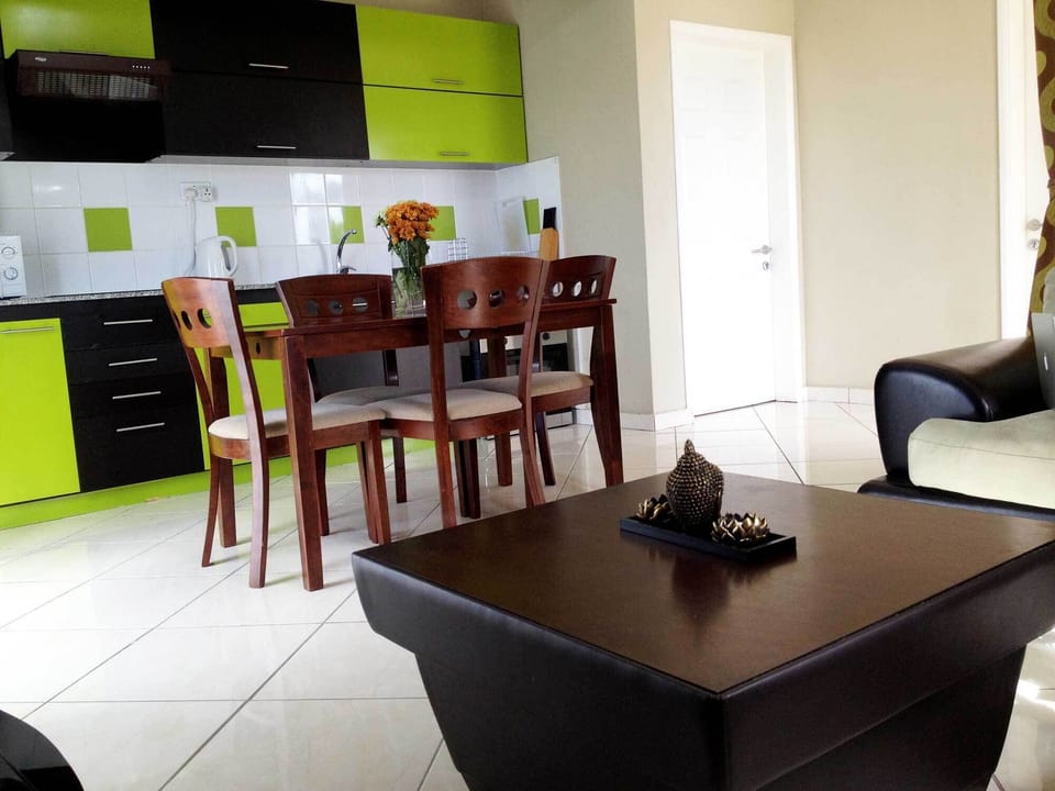 Carefully crafted, simple and modern, the furniture nicely unify the sections