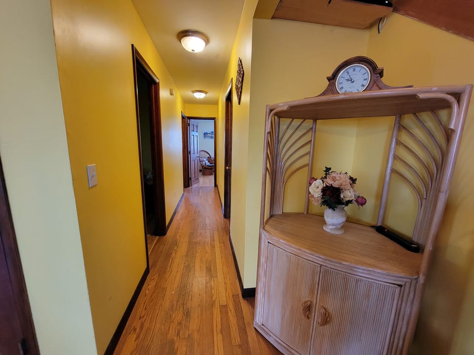 Hallway to the bedrooms and bathrooms