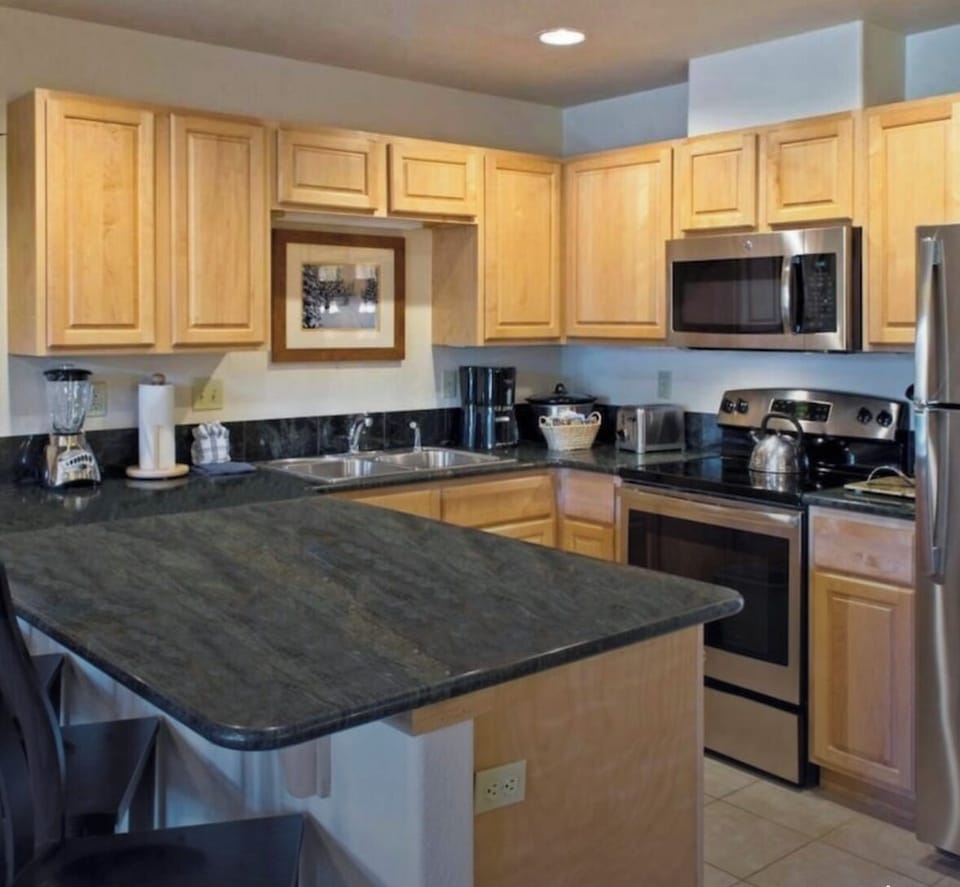Fully stocked Kitchen area