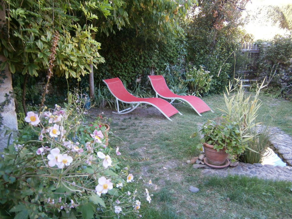 Access to the garden from the Kitchen.