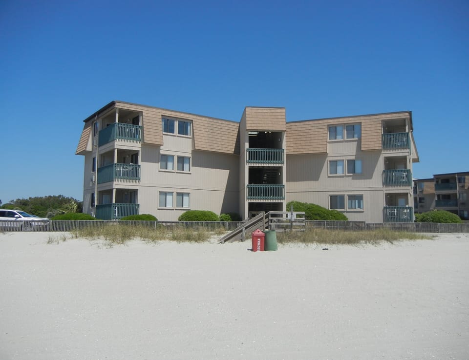  “front yard” - condo is top unit on left