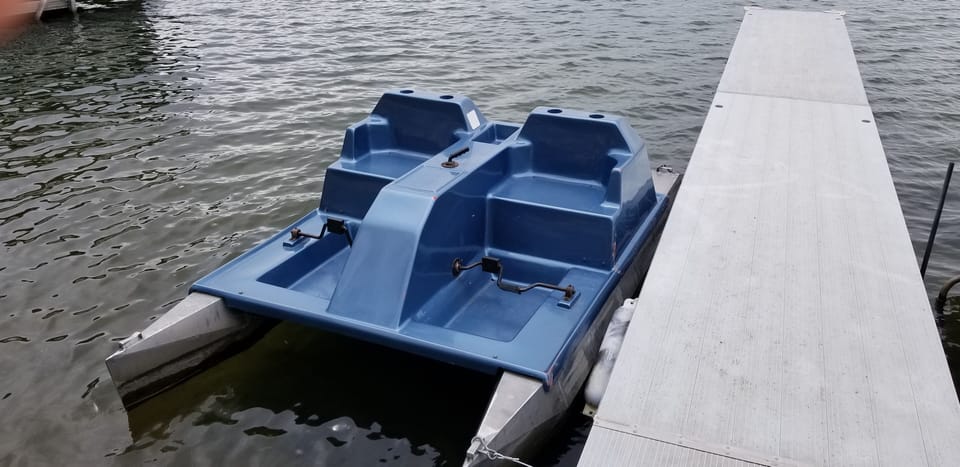 Sturdy Paddleboat included.