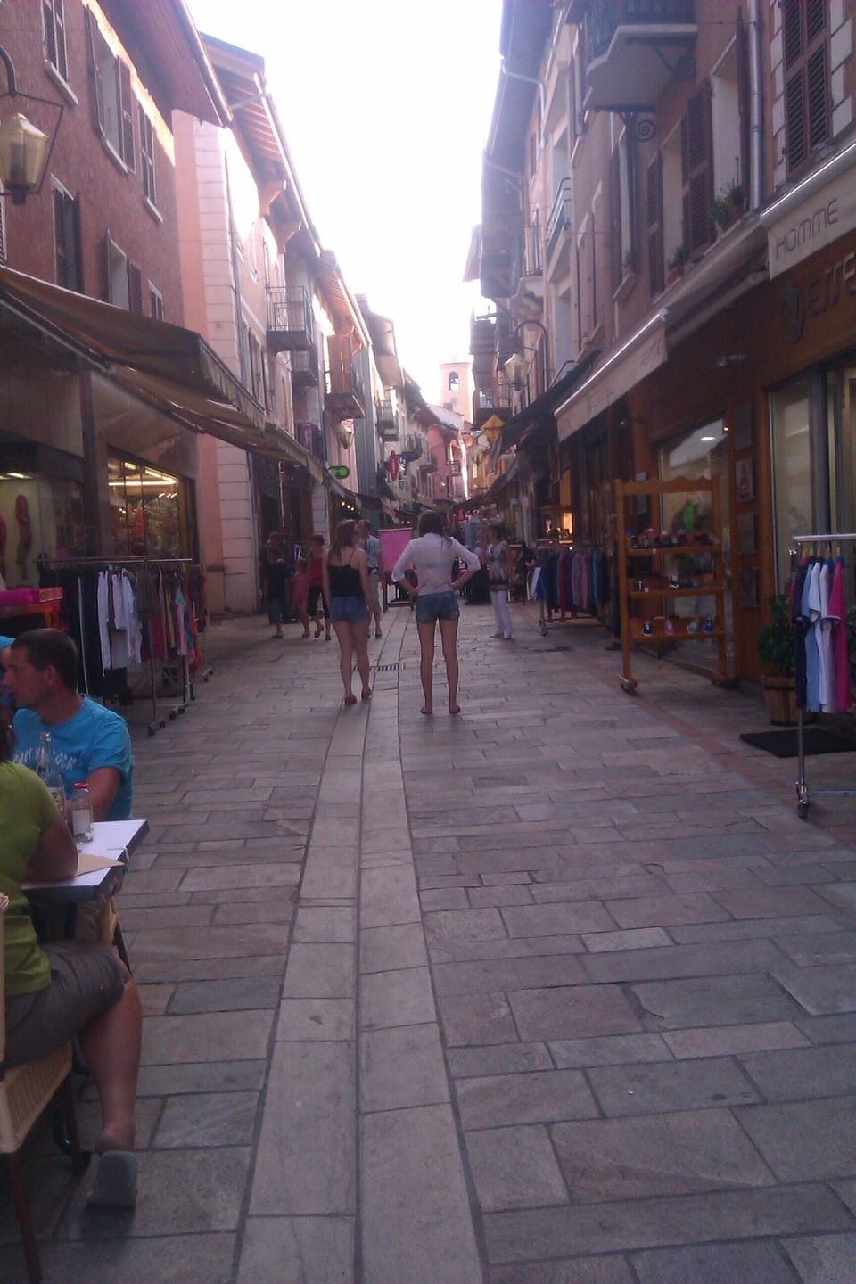 High Street Bourg St Maurice in summer