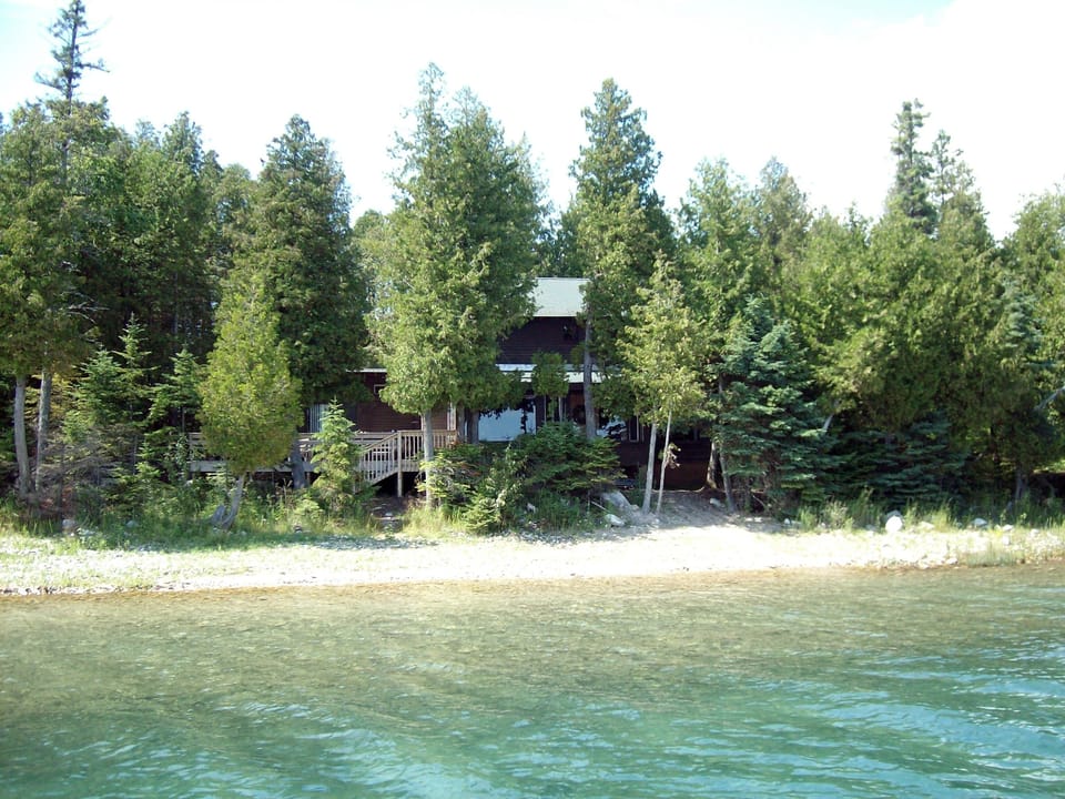 Home facing to the east from water