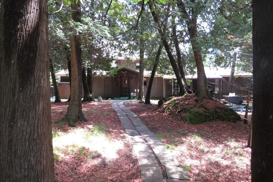 Path coming up from island west side crib dock