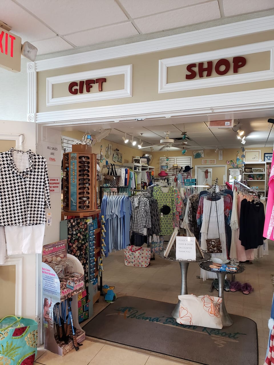 Gift shop downstairs!