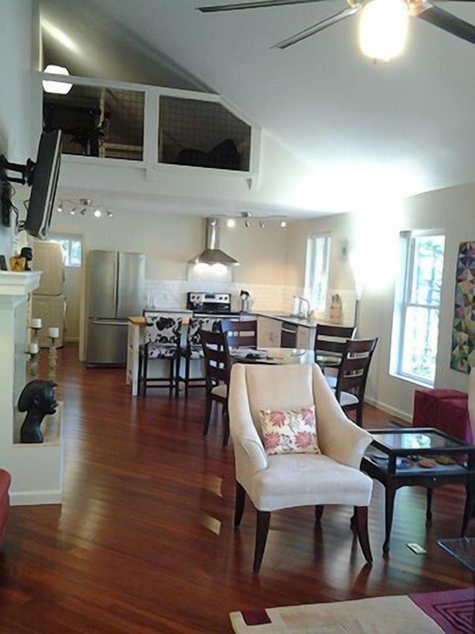 View from front door showing loft.