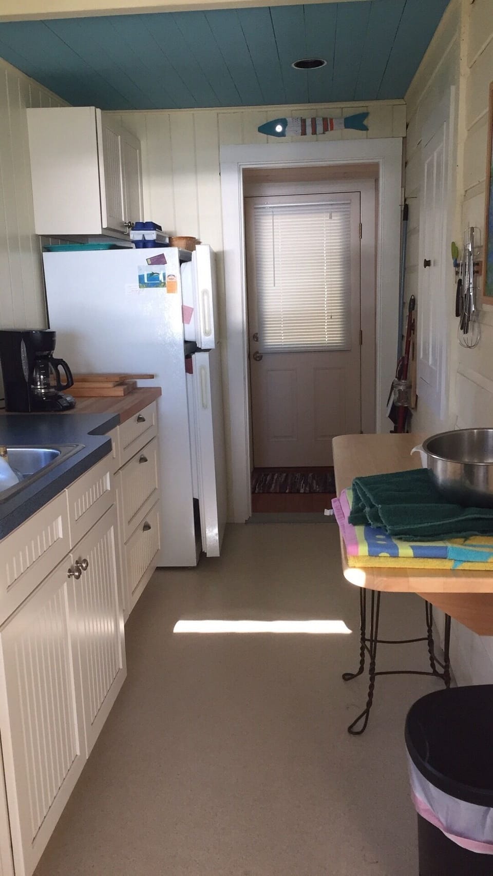 Our cozy, very functional galley kitchen.