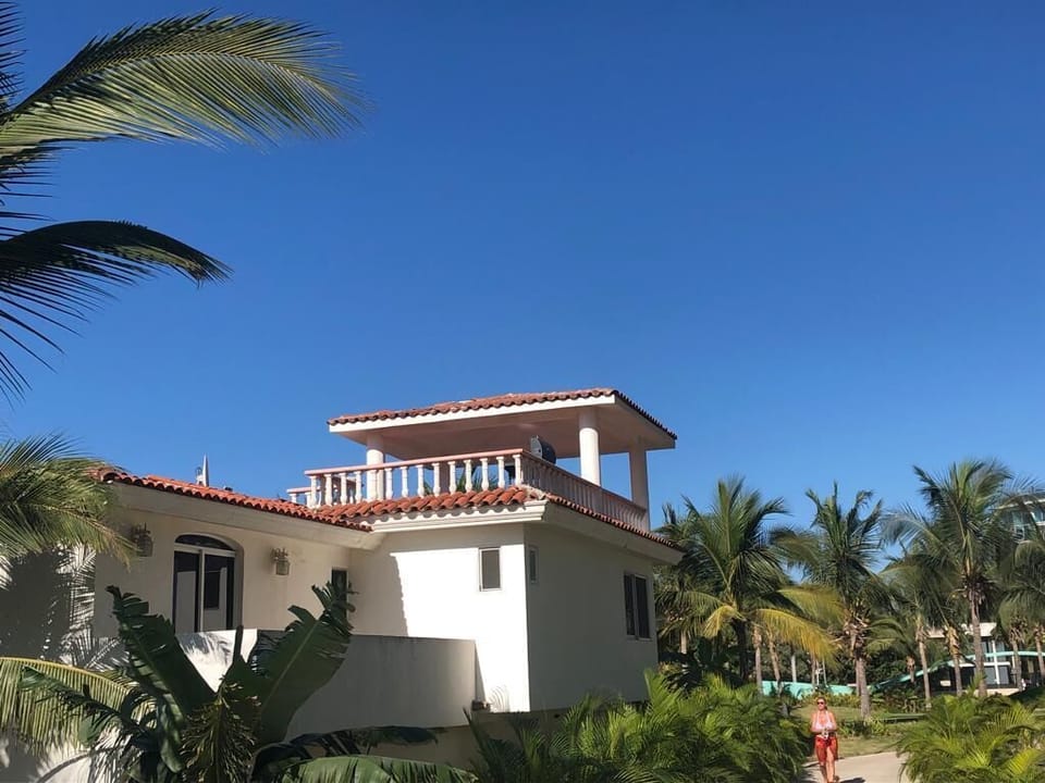 View from the pool of our home.