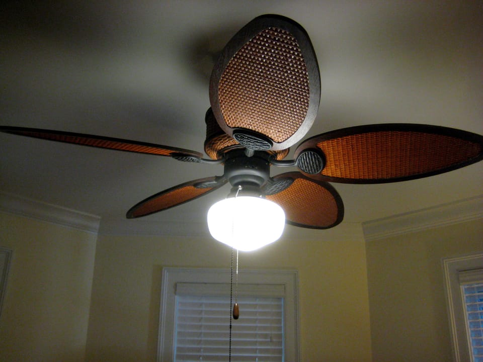 Wicker ceiling fan 