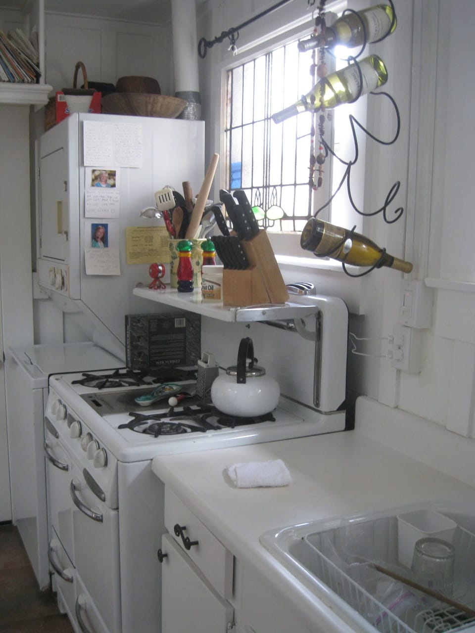 Kitchen with vintage stove