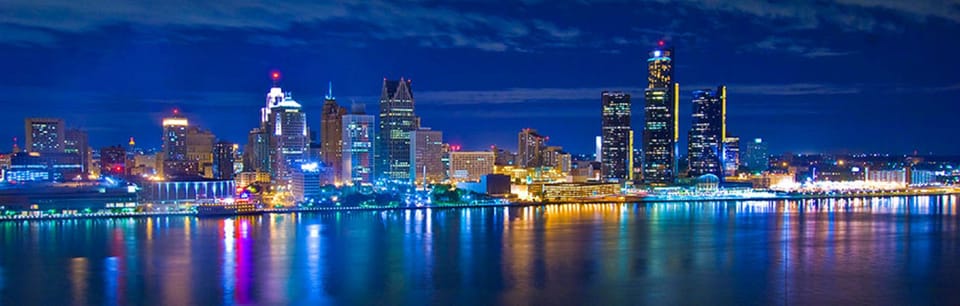 Downtown Detroit - 15-20 minute drive.