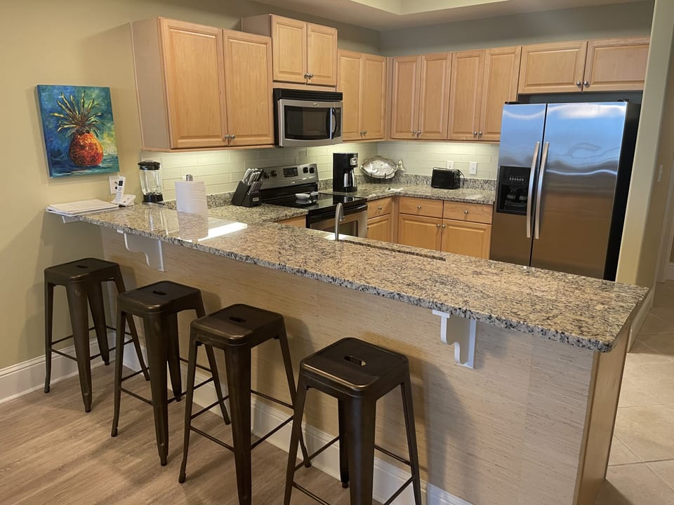 Kitchen and bar