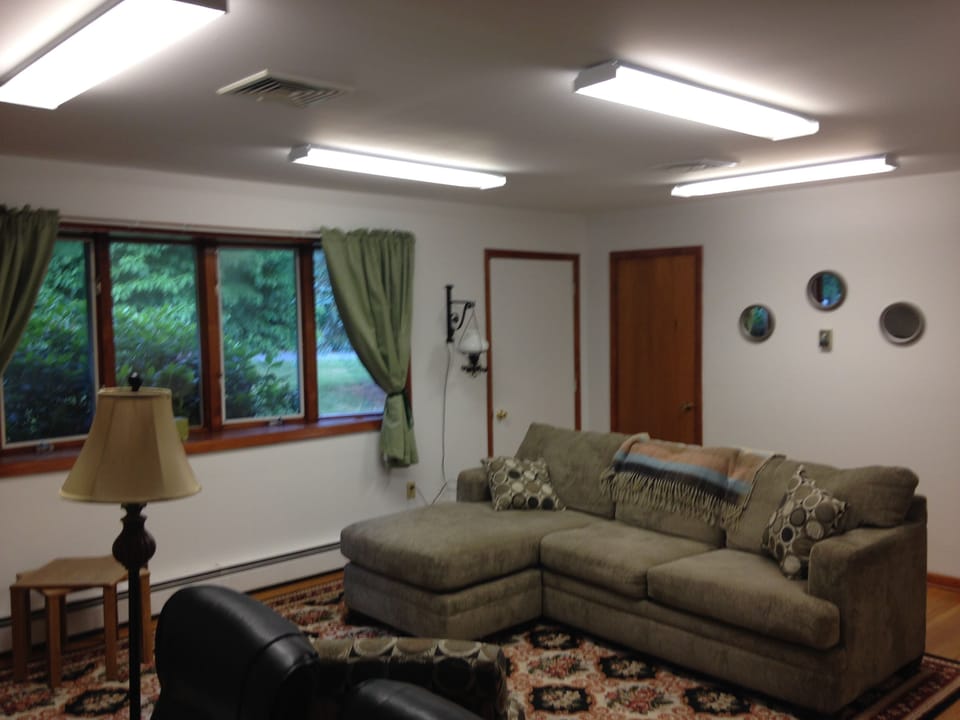 House easily converts to vacation rental when guests are not crafters