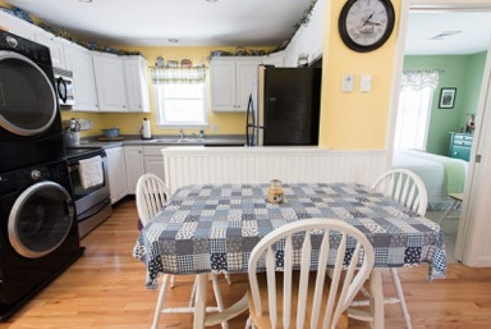 Dining area off of kitchen ~ washer and dryer