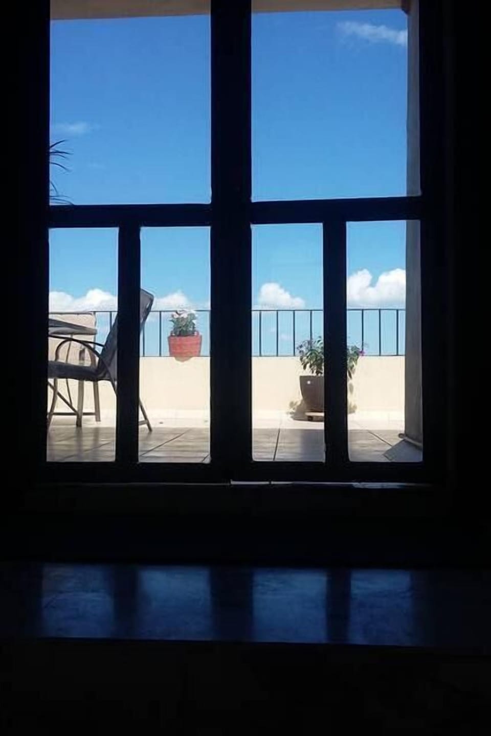 2nd floor private balcony