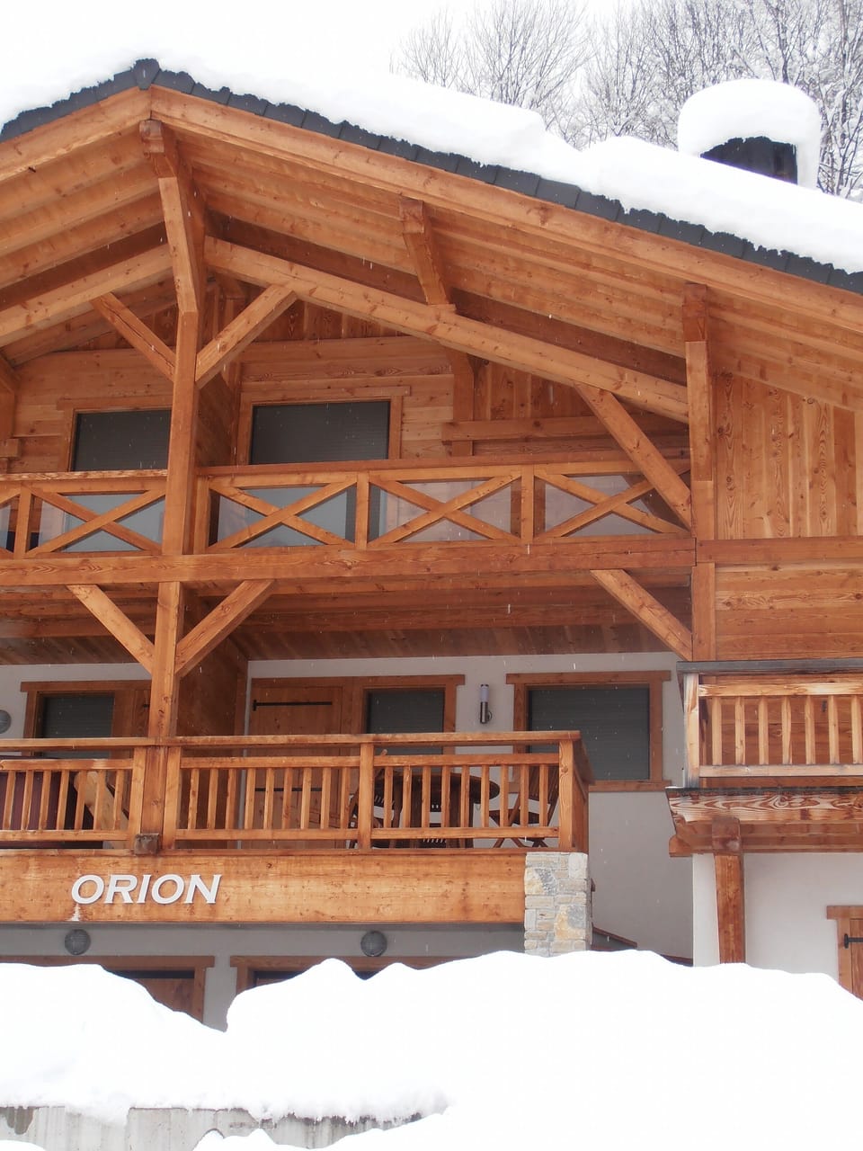 Etoile chalet deep in snow - 1st floor open plan living and bedrooms above  