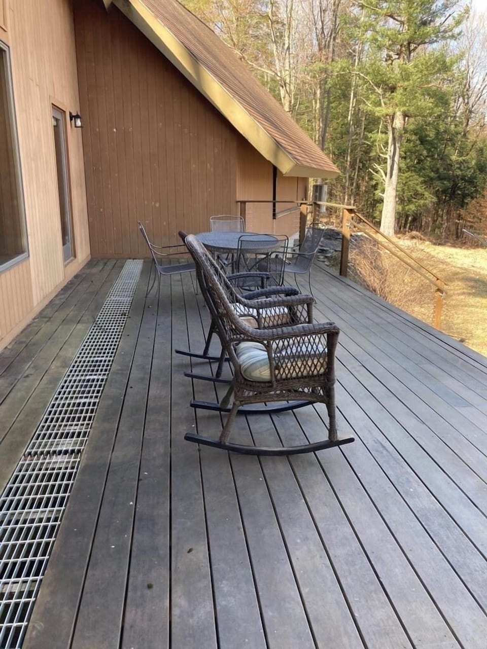 Huge Deck with Rockers and Dining Table