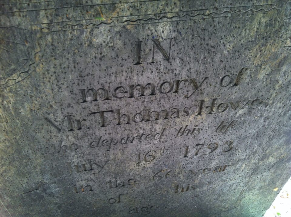 Hidden Cemetery along one of the well maintained Ashfield Trails