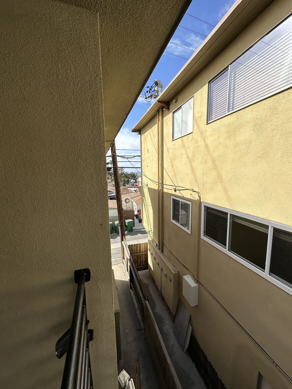 view from porch across street to the beach