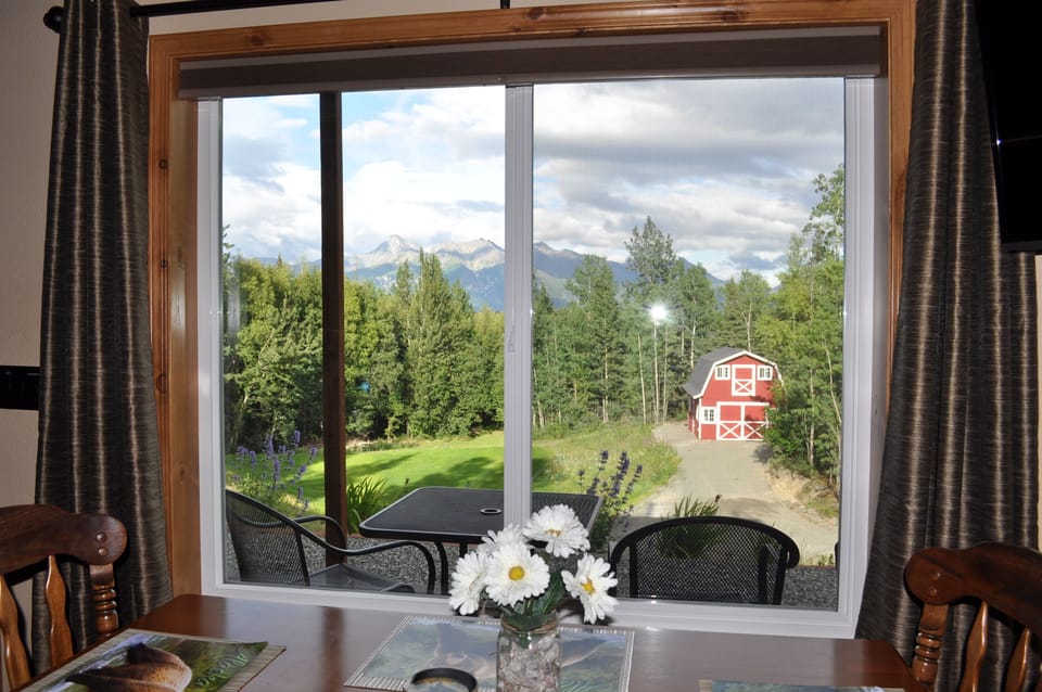 Summer view from dining area