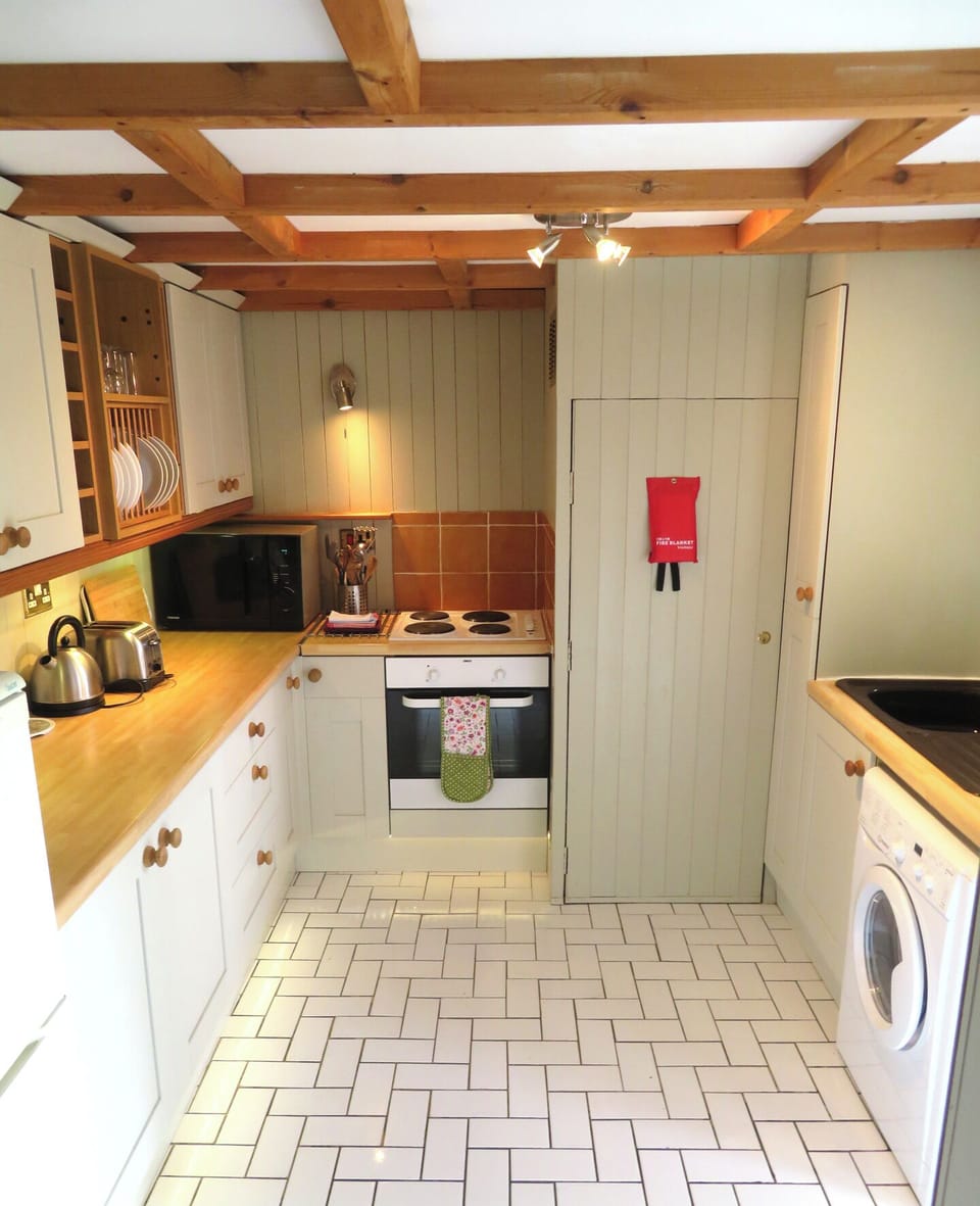 New kitchen -with views overlooking the sea