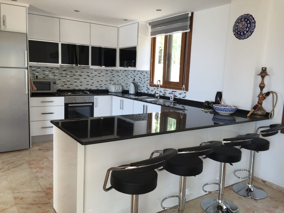 Open plan kitchen.