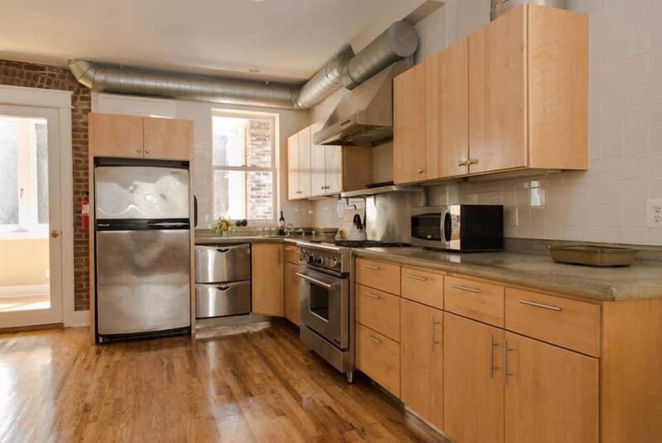 stainless steel kitchen