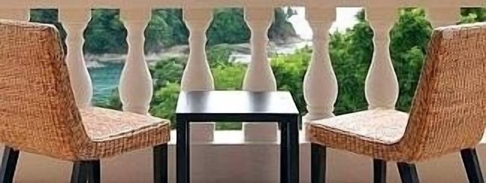 Chairs on balcony