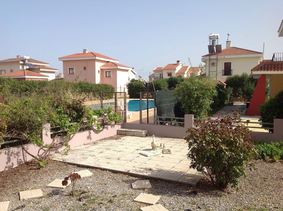 View of pool from patio